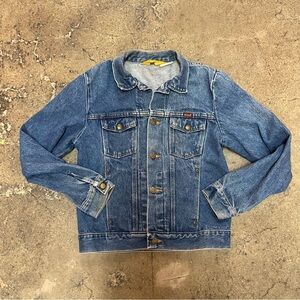 Vintage Rustler 13 oz Denim Jacket (XL) (Made in USA 🇺🇸)